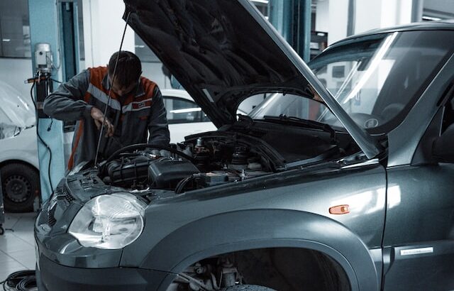 service on a car by car mechanic